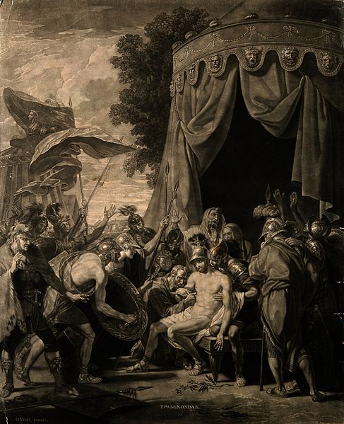 File:The death of Scipio. Engraving by S. Pomarede, 1748, after G Wellcome V0006912.jpg