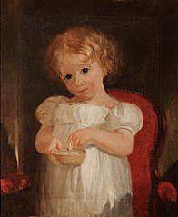 Frances Barbara Whitmore-Jones, later Mrs Charles Dickins (b.1828) as a Little Girl