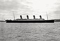 El Titanic a su llegada al puerto irlandés de Queenstown en la mañana del 11 de abril de 1912.