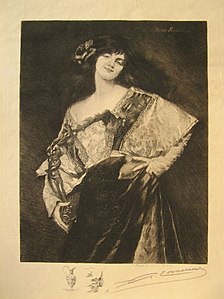 Desdemona Gravure de Pierre Taverne (1892)