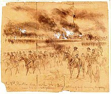 Union Cavalry under Brig. Gen. Geo. Armstrong Custer burn farms and crops outside Mt. Jackson, VA -1864 Tlc0065.jpg