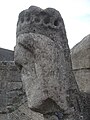 The seated figure is thought to be that of Christ or king Ethelbald and is possibly from the west front of the Croyland Abbey.