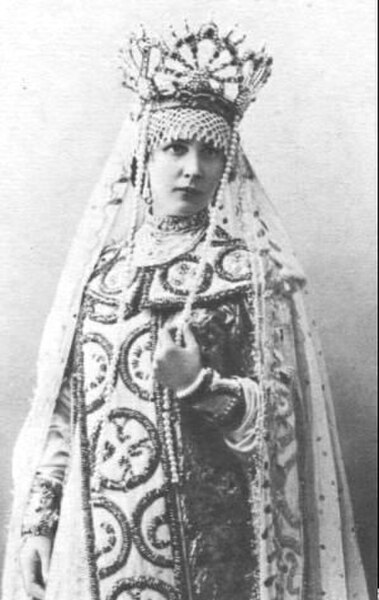 Yelena Tsvetkova as Militrisa (Russian Private Opera, Moscow, 1900)