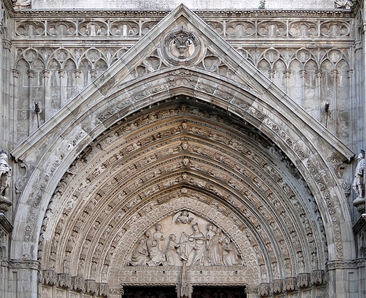 File:Tympanum of Puerta del Perdón, Cathedral of Toledo.jpg