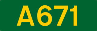 A671 road road in England