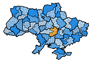 Олександрійська єпархія УПЦ (МП) на мапі України