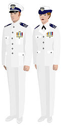 USCGAUX dinner dress white