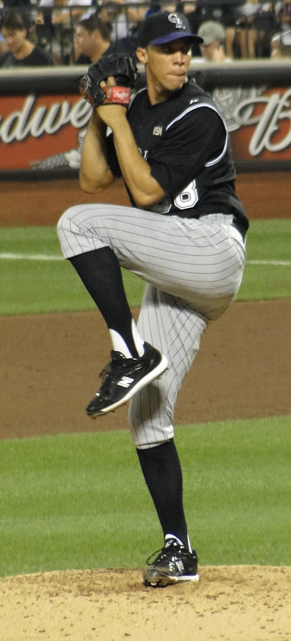 Jiménez for the Colorado Rockies in 2010