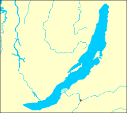 バイカル湖とウラン・ウデの位置の位置図