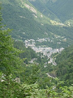 Vista del valle de Cauterets.