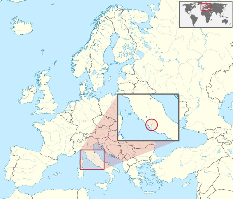 Localização do Estado da Cidade do Vaticano