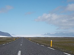 Gletscheren set mod Jökulsárlón