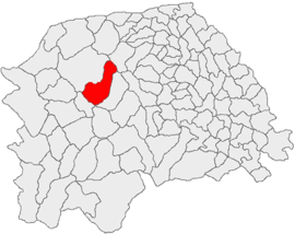 Lage im Landkreis Suceava