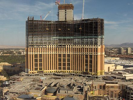 The Palazzo during construction (March 2007)