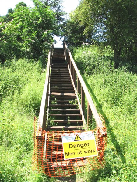 File:Venta Icenorum - steps up the ditch - geograph.org.uk - 1352961.jpg