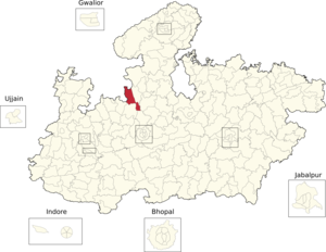 Vidhan Sabha constituencies of Madhya Pradesh (30-Chachoura).png