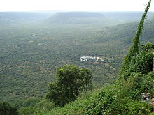 View from Sharda temple Maihar showing the pond of Alha and Udal