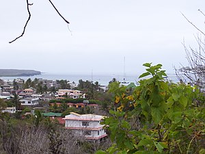 Uitzicht op Puerto Ayora