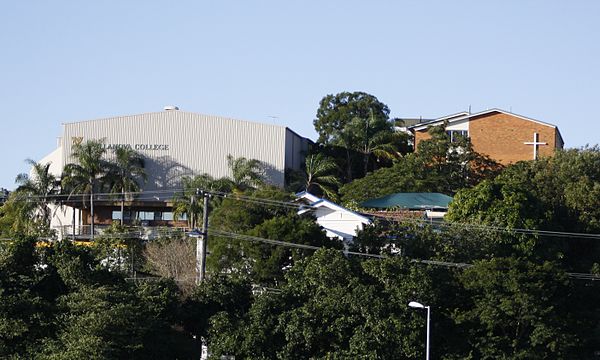 Villanova College with Goold Hall left of picture