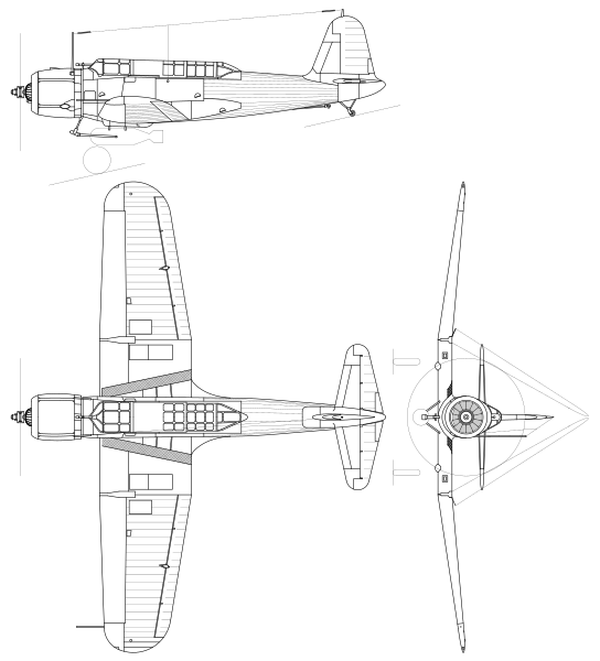 File:Vought SB2U-1 Vindicator.svg