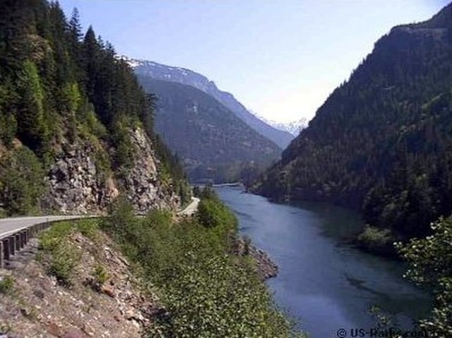 Gorge Lake portion of the Skagit River in Washington