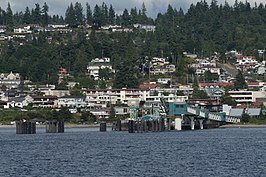 De terminal van Washington State Ferries in Edmonds