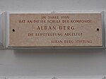 Alban Berg – Gedenktafel