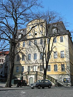 Wilhelm-Ernst-Gymnasium building, former high school (gymnasium) in Weimar, Germany