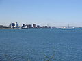 Windsor and the Ambassador Bridge over the Detroit River