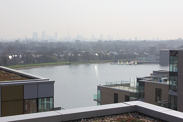 View from a flat in the new development at Woodberry Down, March 2012