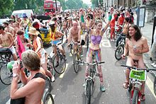 London WNBR participants World naked bike ride 6.jpg