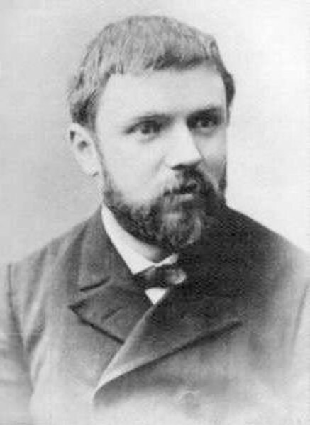 The young Henri Poincaré in 1887 at the age of 33