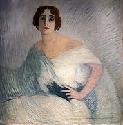 Portrait of Lyda Borelli by Aroldo Bonzagni - Centro - Galleria d'Arte Moderna Aroldo Bonzagni