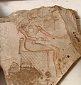 Ägyptisches Museum Kairo: Altägyptisches Ostrakon mit Zeichenübung