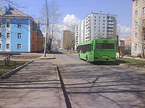 Улица Львовская. Автобусный маршрут № 85. Остановка «Диагностический центр»