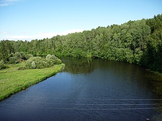 The Ossuga forms the border of the Tver and Smolensk Oblasts 4 km south of the village of Ossuga