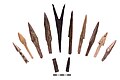 Middeleeuwse pijlen uit de collectie van de MAE PSGPU