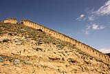 Фрагмент крепостной стены в Гунибе