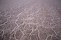 رگه‌های شوری و نمک، دریاچه حوض سلطان قم در پارک ملی کویر