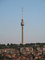 The Rousse TV Tower as seen from the city