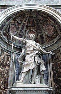 0 Statue de Saint Longin par Gian Lorenzo Bernini - Basilique St-Pierre - Vatican.jpg