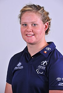 Kara Leo Australian female swimming Paralympian