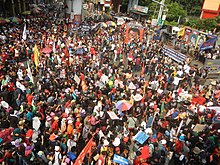 Anti-Duterte protesters at Mendiola Street. 174National Day of Protest Mendiola San Miguel, Manila 04.jpg
