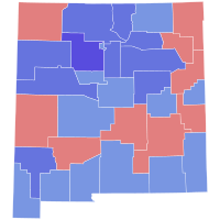 1964 United States Senate election in New Mexico results map by county.svg