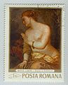 The same painting on a stamp of Romania from 1969