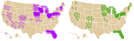 2004 Campaign map