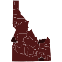 2004 United States Senate election in Idaho results map by county.svg