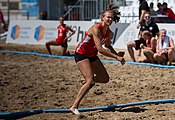 Deutsch: Beachhandball Weltmeisterschaften 2022; Tag 1: 21. Juli 2022 – Frauen, Vorrunde, Deutschland-Brasilien 2:0 (24:14, 16:4) English: 2022 Beach handball World Championships; Day 1: 21 July – Women Preliminary Round – Germany-Brazil 2:0 (24:14, 16:4)