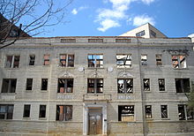 An abandoned building in Washington, D.C. being converted into luxury condominiums. 2110 19th Street, NW.JPG