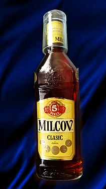 Roumanian 5 stars Milcov brandy